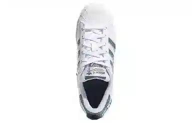 adidas Superstar White Grey Green