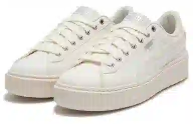 PUMA Basket Platform Fringe Beige