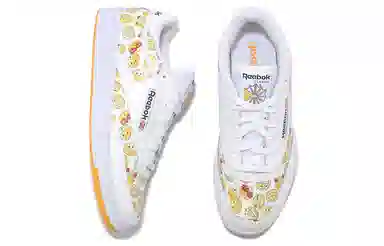Reebok Club C 85 White Yellow Smiley