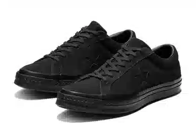 Converse One Star Suede Triple Black Low Top