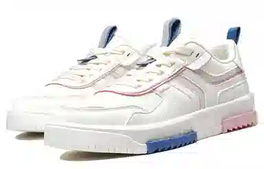 特步 潮流百搭 板鞋 女款 米粉