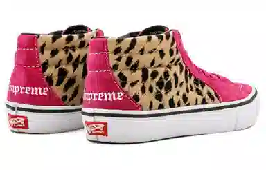 Supreme x Vans SK8 Velvet Leopard Magenta