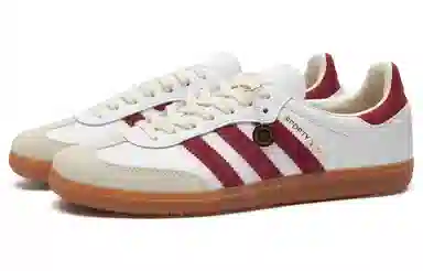 SPORTY & RICH x adidas Samba White Red