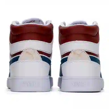 PUMA Shuffle Mid White Brown Blue