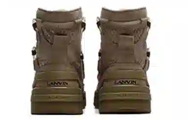 Lanvin x FILA Nougat High Top Sneakers Brown