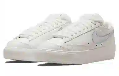 Nike Blazer Low Platform White Silver