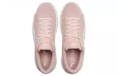 PUMA Smash Platform v2 Suede Pink White
