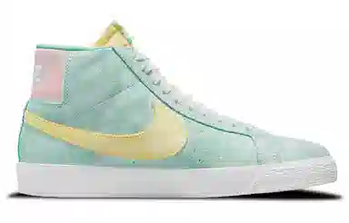 Nike Blazer Mid Green Yellow Pink