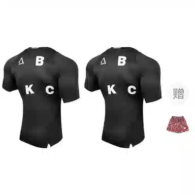 BKCXZICE Big Logo Triangle Print Tight Fit Short Sleeve