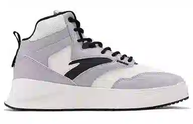 Anta High Top Sneakers White Grey Black