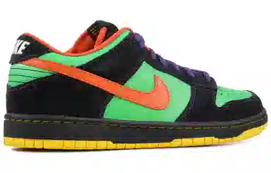Nike Dunk SB Green Spark Hoop Orange
