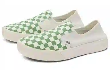 Vans Comfycush One Green White Checkerboard
