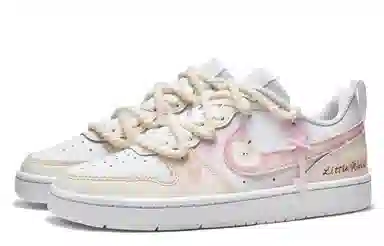 Nike Court Borough 2 GS White Pink