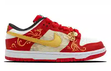 Nike Dunk Low Red Gold