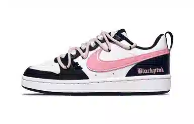 Nike Court Borough Low 2 GS Black White Pink