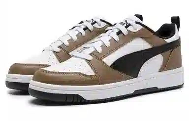 PUMA REBOUND V6 Low White Brown Black