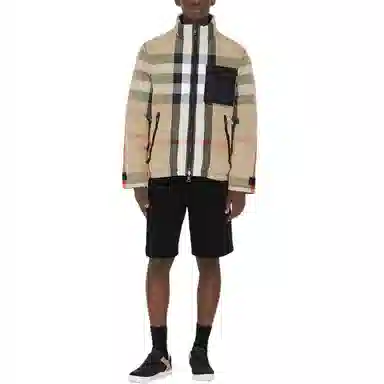 Burberry FW22 Hooded Puffer Jacket Beige