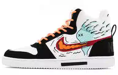 Nike Court Borough Mid Black White