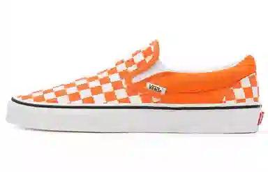 Vans Slip-On Checkerboard Orange White