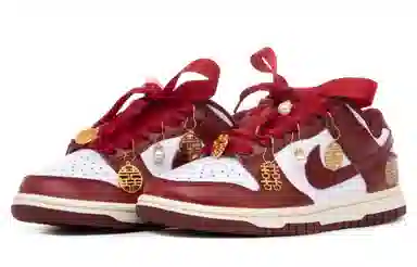 Nike Dunk Low PRM White Red Gold