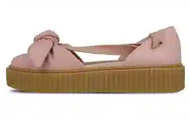 PUMA Rihanna Fenty Bow Creeper Sandal Silver Pink