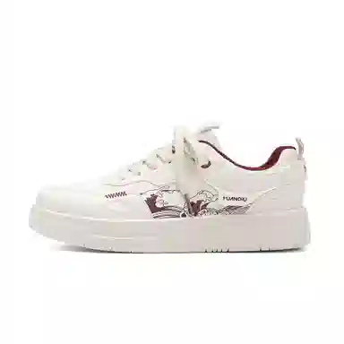 HUANQIU Fashion Low-top Sneakers White Black