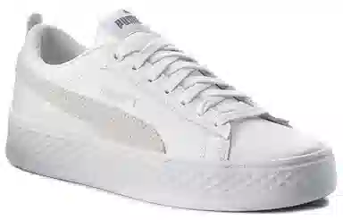 Puma Smash Platform Suede White