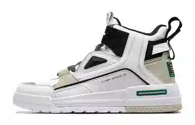 Xtep Retro High-Top Sneakers White Black