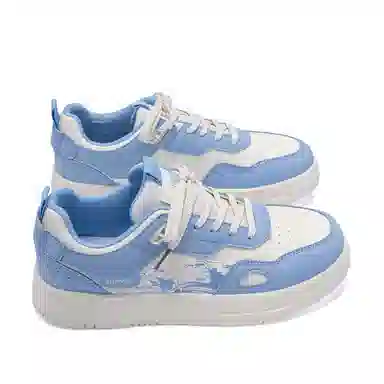 HUANQIU Fashion Low-top Sneakers White Black