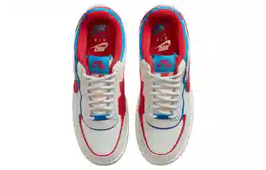 Nike Air Force 1 Shadow Grey Red Blue