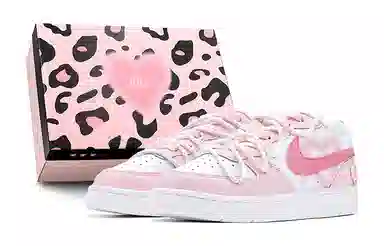 Nike Court Borough Low GS Pink White