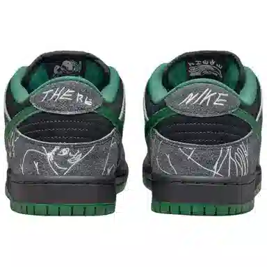 There Skateboards x Nike Dunk SB Black Green