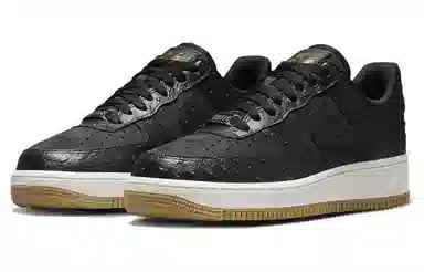 Nike Air Force 1 "Black Ostrich"