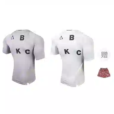 BKCXZICE Big Logo Triangle Print Tight Fit Short Sleeve