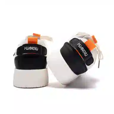 HUANQIU Fashion Low-top Sneakers White Black