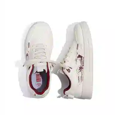 HUANQIU Fashion Low-top Sneakers White Black