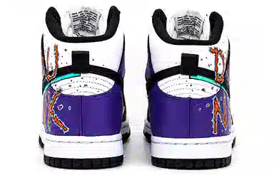 Nike Dunk High Black Purple