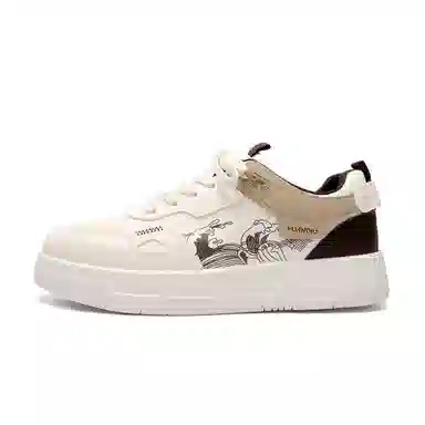 HUANQIU Fashion Low-top Sneakers White Black