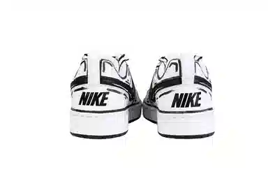 Nike Court Borough Low GS Black White