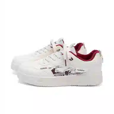 HUANQIU Fashion Low-top Sneakers White Black