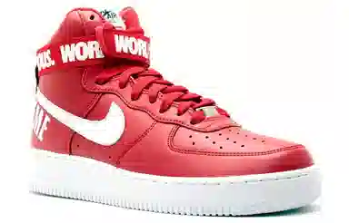 Supreme x Nike Air Force 1 High "World Famous Red"