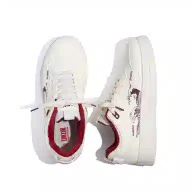 HUANQIU Fashion Low-top Sneakers White Black