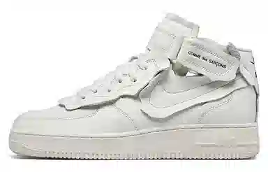 CDG x Nike Air Force 1 Mid White