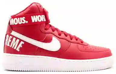 Supreme x Nike Air Force 1 High "World Famous Red"