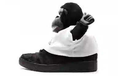 Jeremy Scott x adidas Originals JS Gorilla High Top Sneakers Black White
