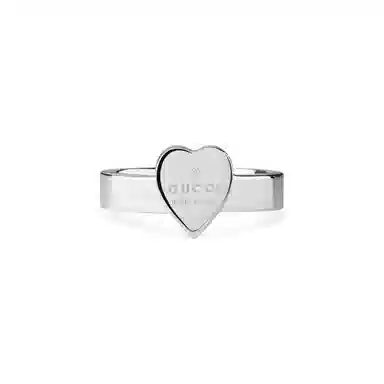Gucci 925 Silver Heart Ring