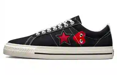 CDG Play x Converse One Star Black
