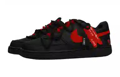 Nike Court Vision Low Black Red