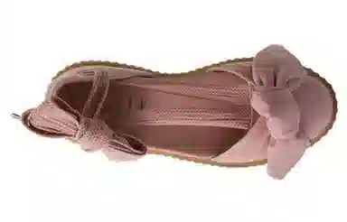 PUMA Rihanna Fenty Bow Creeper Sandal Silver Pink