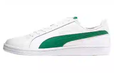 PUMA Smash Leather Green White